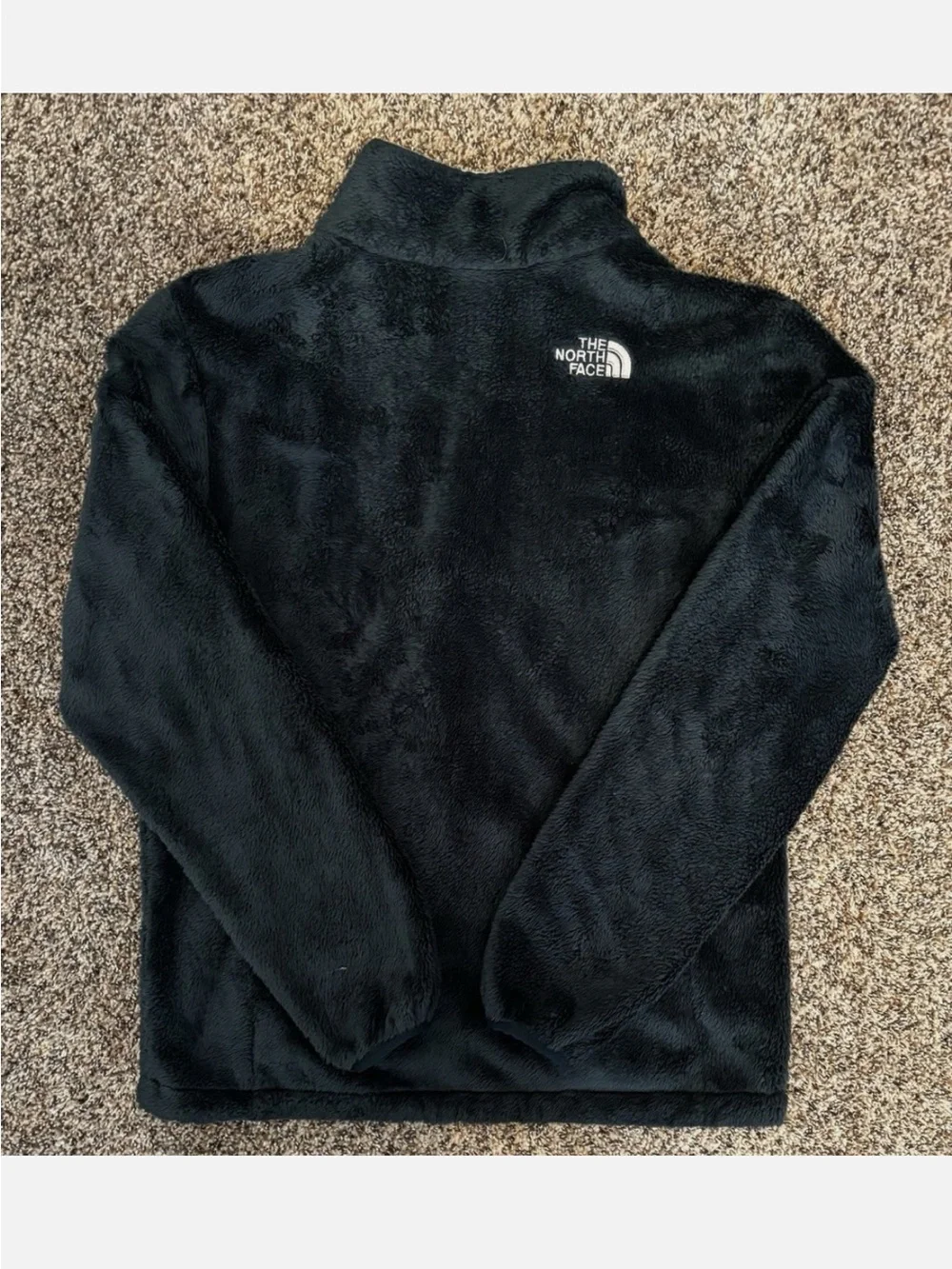 The North Face green Teddy Fleece Jacket small euc